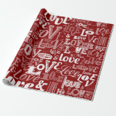 Papier Cadeau Amour 5 (Déroulé)
