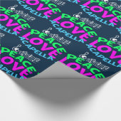 Papier Cadeau Amour Acapella de paix (Coin)