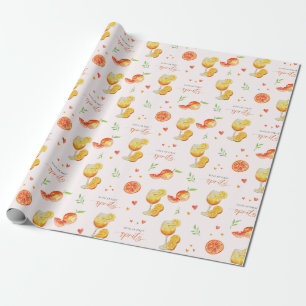 Papier Cadeau Amour au premier Spritz Citrus Aperol pour la fête