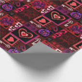 Papier Cadeau Amour Bug & Coeurs mignons (Coin)