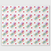 Papier Cadeau AMOUR coloré (Plat)