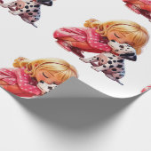 Papier Cadeau Amour de chiot (Coin)