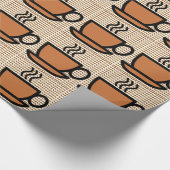 Papier Cadeau Amour de grain de café (Coin)