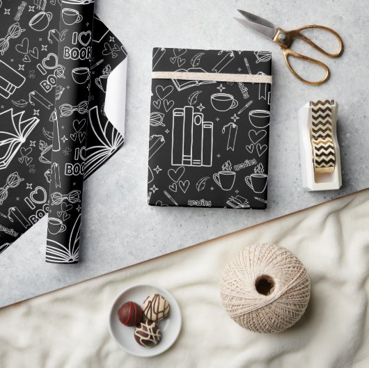 Papier Cadeau Amour de la lecture de livres (Artisanat)