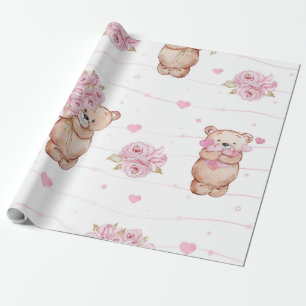 Papier Cadeau Amour de l'ours
