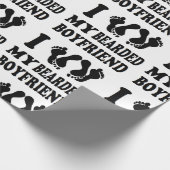 Papier Cadeau Amour de Noël I mon ami barbu (Coin)