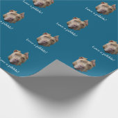 Papier Cadeau Amour de Pit Bull pour un Pibble (Coin)