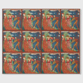 Papier Cadeau AMOUR, DÉSIR ET MORT Art Déco Saint-Valentin (Plat)