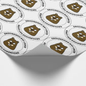 Papier Cadeau Amour du jour de la marmotte (Coin)