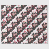 Papier Cadeau Amour du singe (Plat)