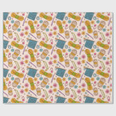 Papier Cadeau Amour du tricot (Plat)