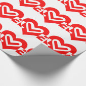 Papier Cadeau Amour en rouge (Coin)