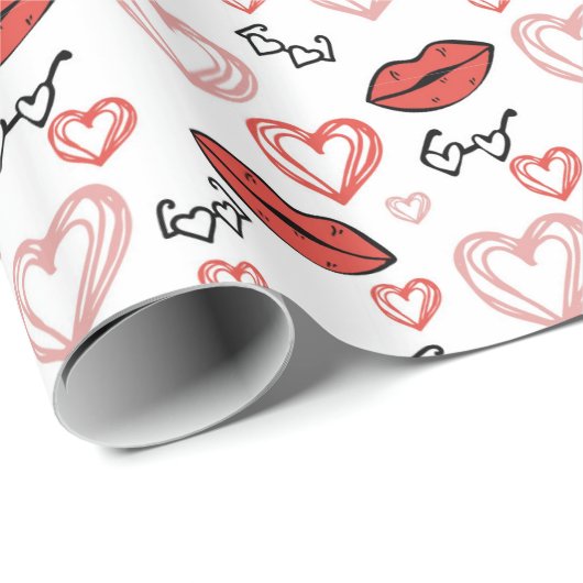 Papier Cadeau Amour et affection (Coin rond)