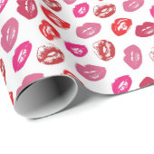 Papier Cadeau Amour Et Baisers (Coin rond)