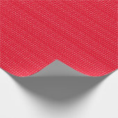 Papier Cadeau amour et baisers, fun rouge blanc design de texte  (Coin)