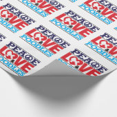 Papier Cadeau Amour et caniches de paix (Coin)