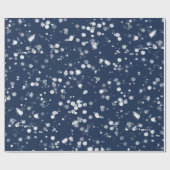 Papier Cadeau Amour et lumière | Jovely Navy Blue Bokeh Hanoukka (Plat)