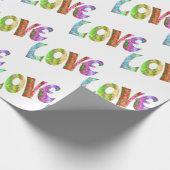 PAPIER CADEAU AMOUR GROOVY (Coin)