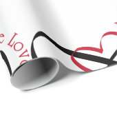 Papier Cadeau Amour infini (Coin rond)