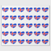 Papier Cadeau Amour Islande (Plat)