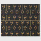 Papier Cadeau Amour Lampe (Plat)