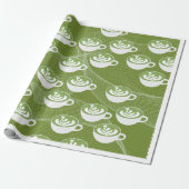 : Papier cadeau Amour Matcha Latte (Déroulé)