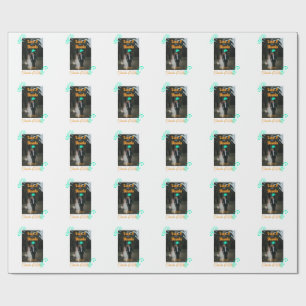 Papier Cadeau Amour & merci mariage couple photo moderne ajouter