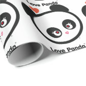 Papier Cadeau Amour Panda® (Coin rond)