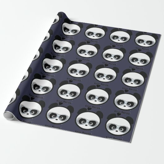 Papier Cadeau Amour Panda® (Déroulé)