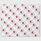 Papier Cadeau amour San Diego (Plat)