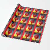 PAPIER CADEAU AMOUR VOLANT CETTE NOËL (Déroulé)