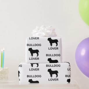 Papier Cadeau amoureux de bulldog