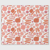 Papier Cadeau amoureux de la saucisse (Plat)