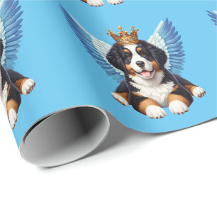 Papier Cadeau Amoureux de les chiens de Montagne Angel Bernese B