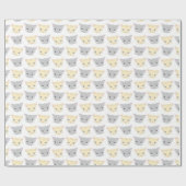Papier Cadeau Amoureux des chats Motif de visage Cute Kitten (Plat)