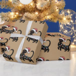 Papier Cadeau Amoureux des chats Noir mignon Noël maman cadeau v<br><div class="desc">Amoureux des chats Noir mignon Noël maman cadeau vacances</div>