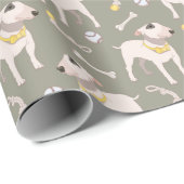 Papier cadeau Amoureux des chiens amusant (Coin rond)