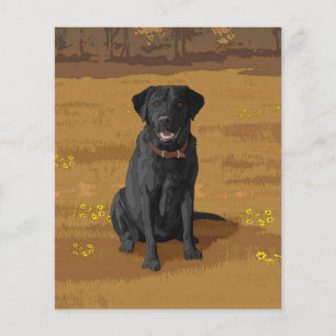 Papier Cadeau Amoureux des chiens Black Labrador Retrieve