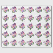 Papier Cadeau Amoureux des fleurs (Plat)