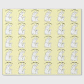 Papier Cadeau Amoureux des lapins (Plat)