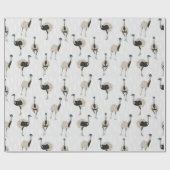 Papier Cadeau Amoureux des oiseaux d'Emus (Plat)