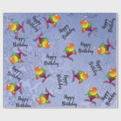 Papier Cadeau Amoureux du poisson (Plat)