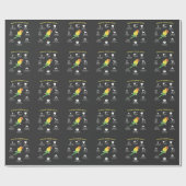 Papier Cadeau Amoureux Talentueux du Soleil Conure (Plat)