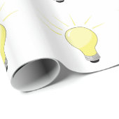 Papier Cadeau Ampoule (Coin rond)