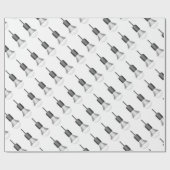 Papier Cadeau Ampoule de LED (Plat)