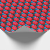 Papier Cadeau Ampoule rouge de Noël de LED (Coin)