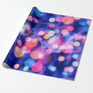 Papier Cadeau ampoules scintillantes lumières arrière - plan : f