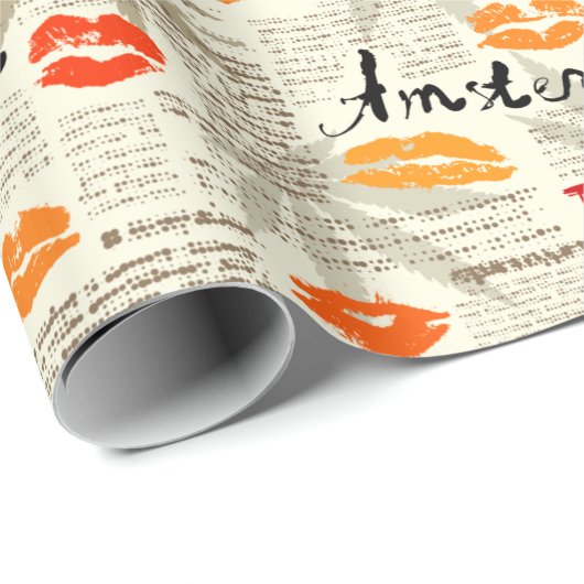 Papier Cadeau Amsterdam (Coin rond)