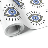 Papier Cadeau Amulet de perle de protection des yeux malveillant (Coin rond)