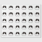 Papier Cadeau Amusant, éffrayant, visage fantôme pour Halloween (Plat)